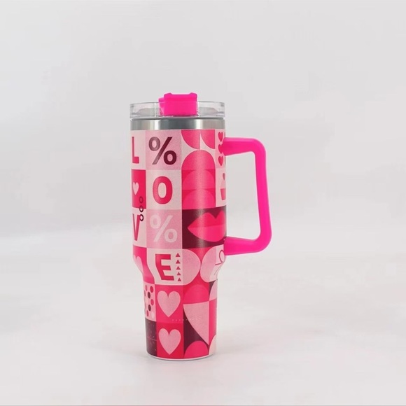 Other - TUMBLER 40oz Pink Love Travel Mug